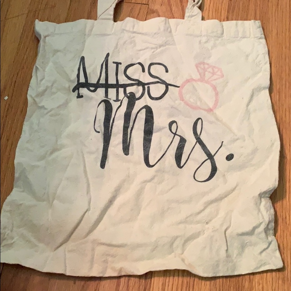 Used miss to Mrs tote bag